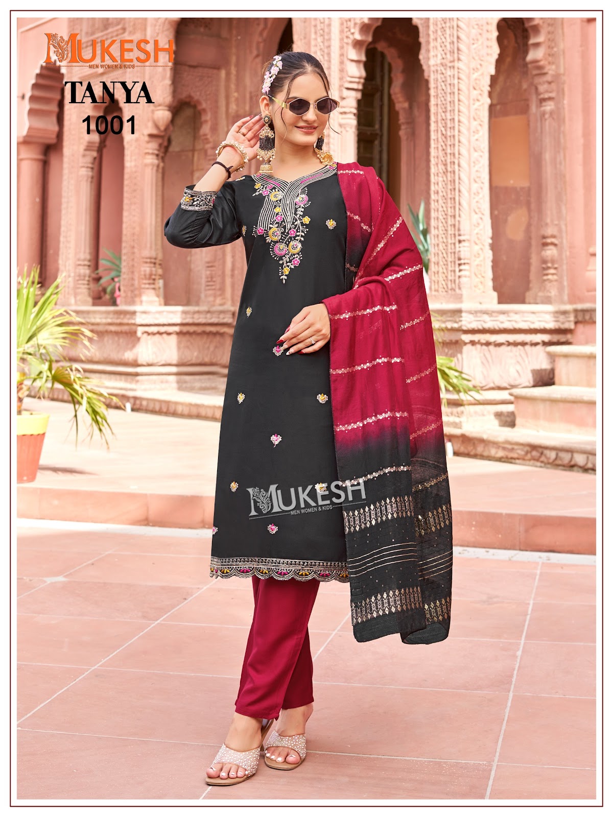 Tanya Mukesh Banwery Rayon 14Kg Readymade Pant Style Suits Manufacturer Ahmedabad