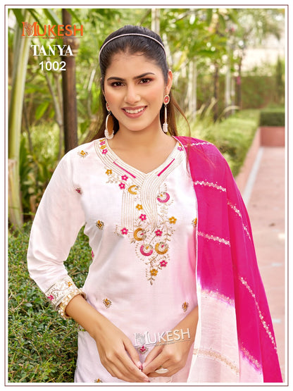 Tanya Mukesh Banwery Rayon 14Kg Readymade Pant Style Suits Manufacturer Ahmedabad