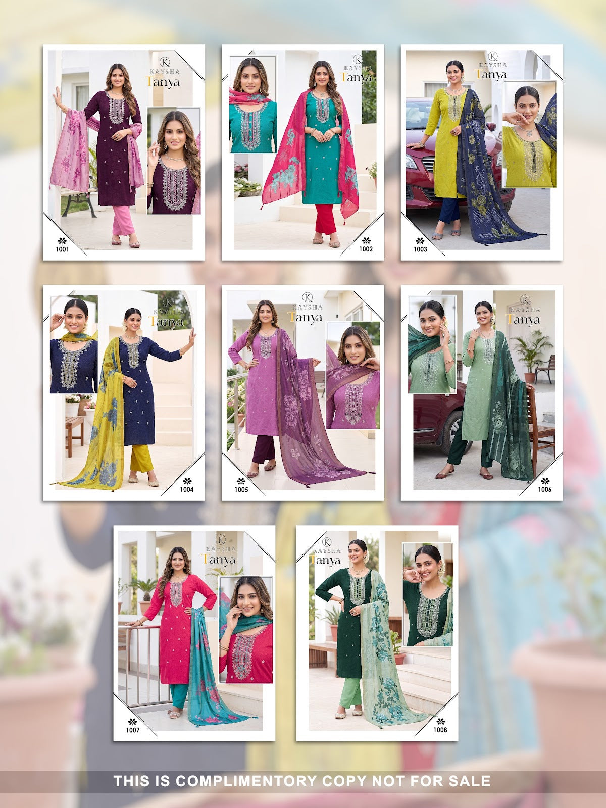 Tanya Vol 1 Kysa Roman Silk Readymade Pant Style Suits Manufacturer