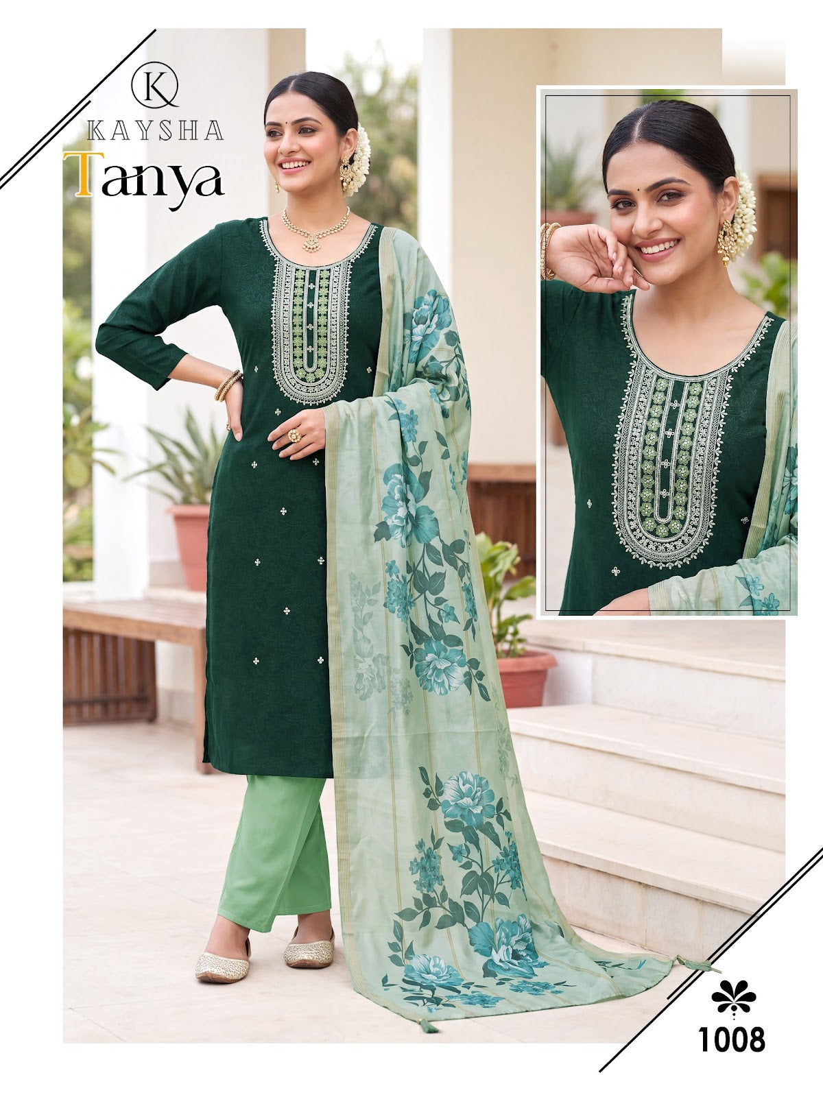 Tanya Vol 1 Kysa Roman Silk Readymade Pant Style Suits Manufacturer