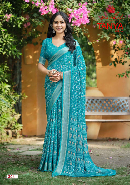 Tanya Vol 2 Kashvi Creation Dull Moss Sarees Manufacturer Gujarat