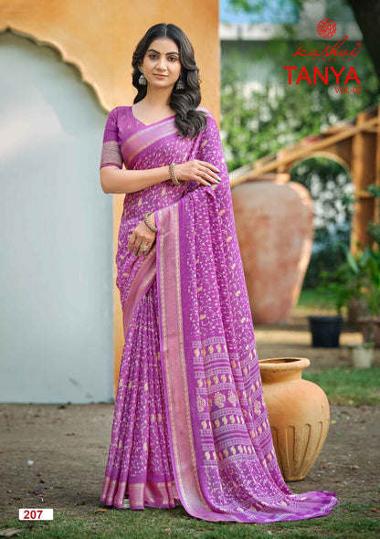 Tanya Vol 2 Kashvi Creation Dull Moss Sarees Manufacturer Gujarat