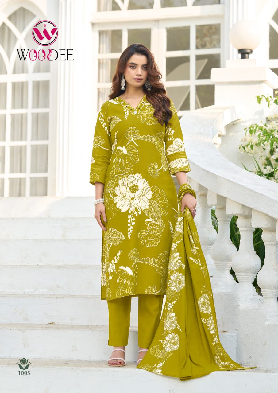 Tanya Woodee Viscose Readymade Pant Style Suits Wholesaler Gujarat