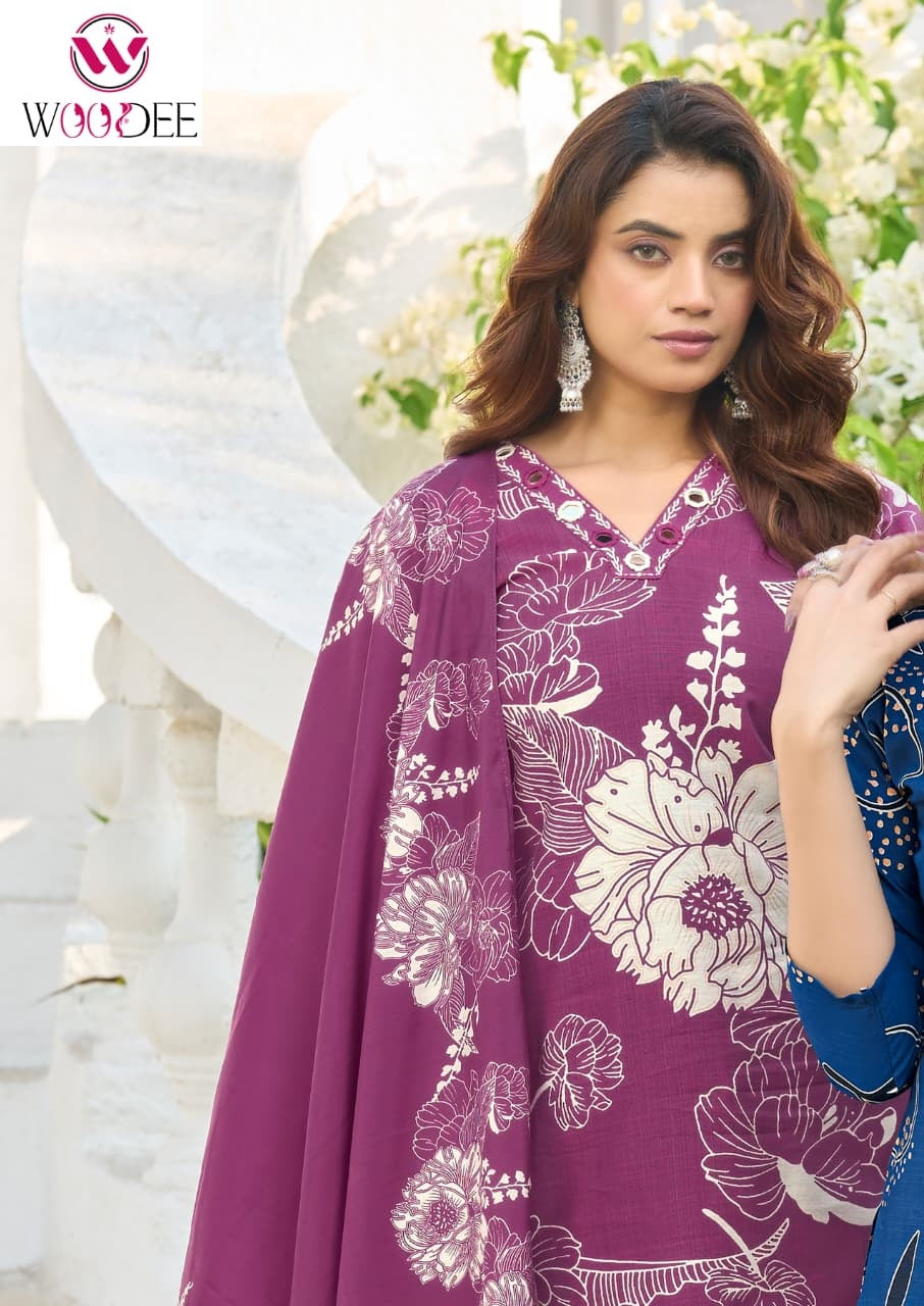 Tanya Woodee Viscose Readymade Pant Style Suits Wholesaler Gujarat