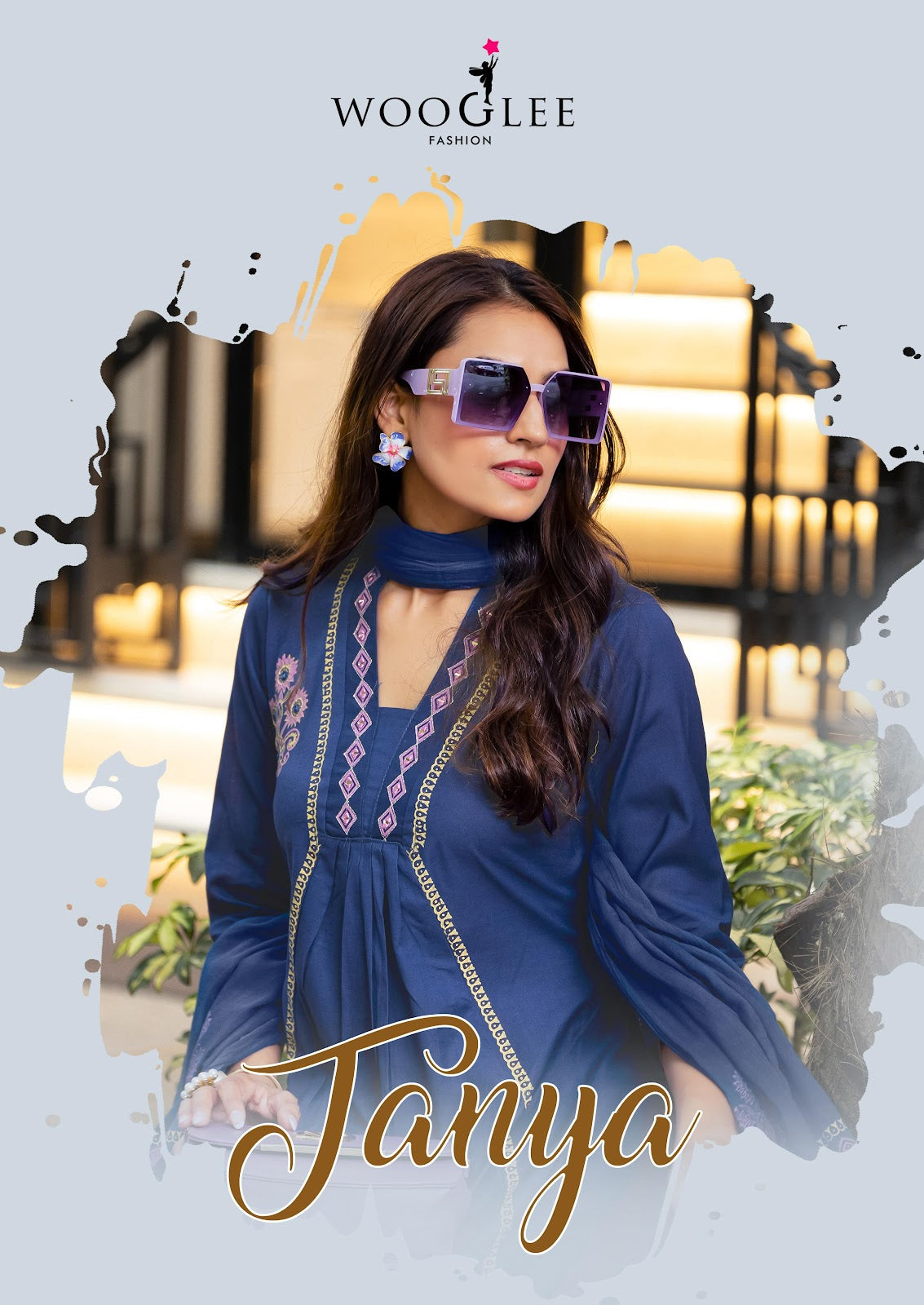 Tanya Wooglee Cotton Readymade Anarkali Suits Wholesale