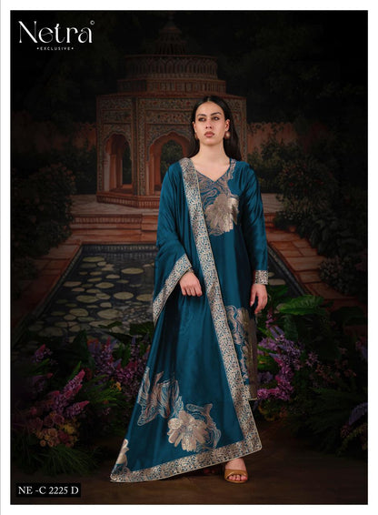 Tanyra Vol 2 Netra Woven Silk Pant Style Suits Wholesaler Ahmedabad