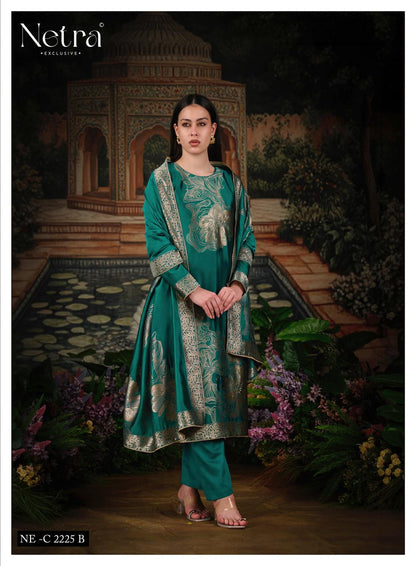 Tanyra Vol 2 Netra Woven Silk Pant Style Suits Wholesaler Ahmedabad