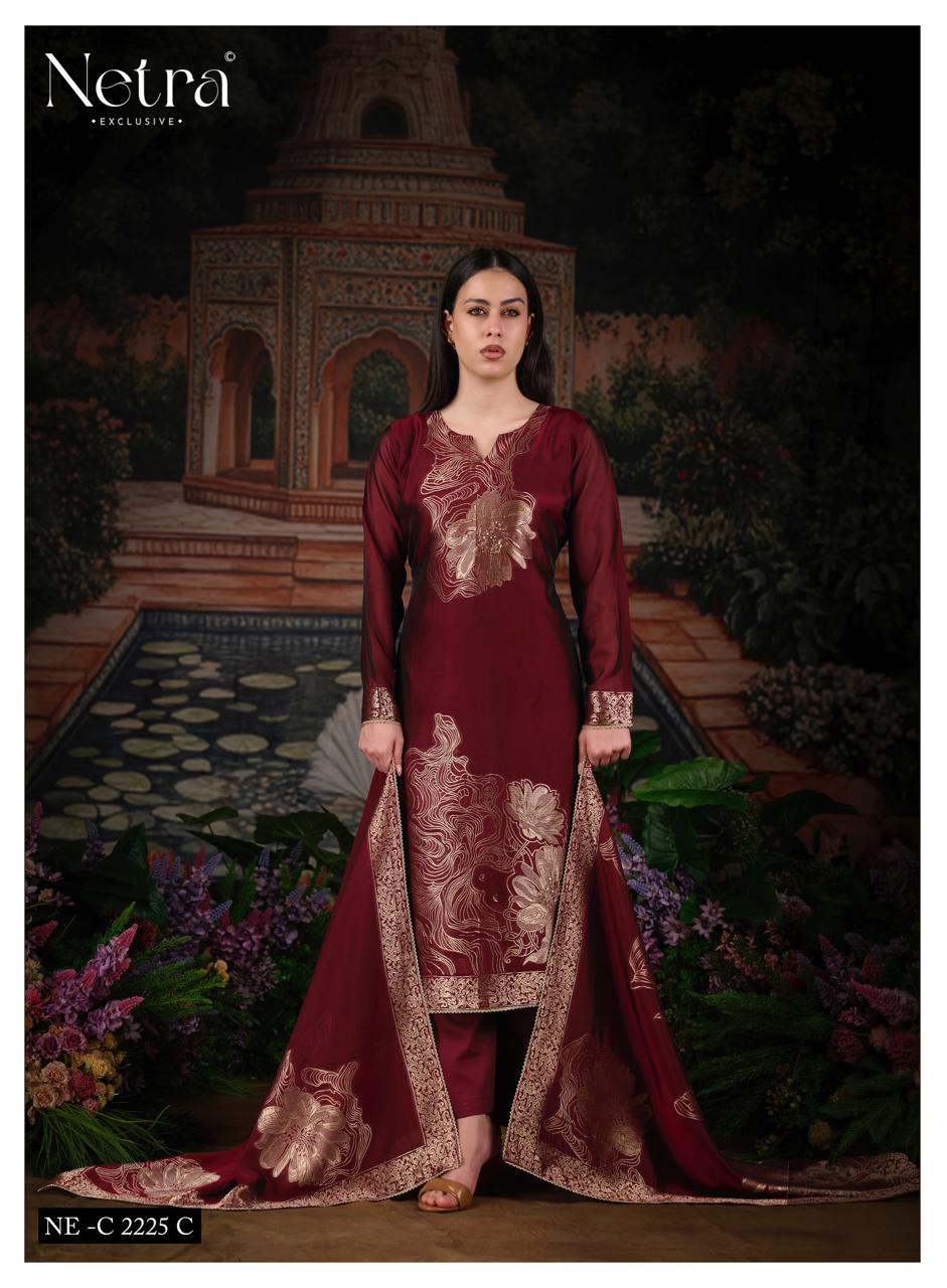 Tanyra Vol 2 Netra Woven Silk Pant Style Suits Wholesaler Ahmedabad