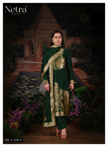 Tanyra Vol 2 Netra Woven Silk Pant Style Suits Wholesaler Ahmedabad