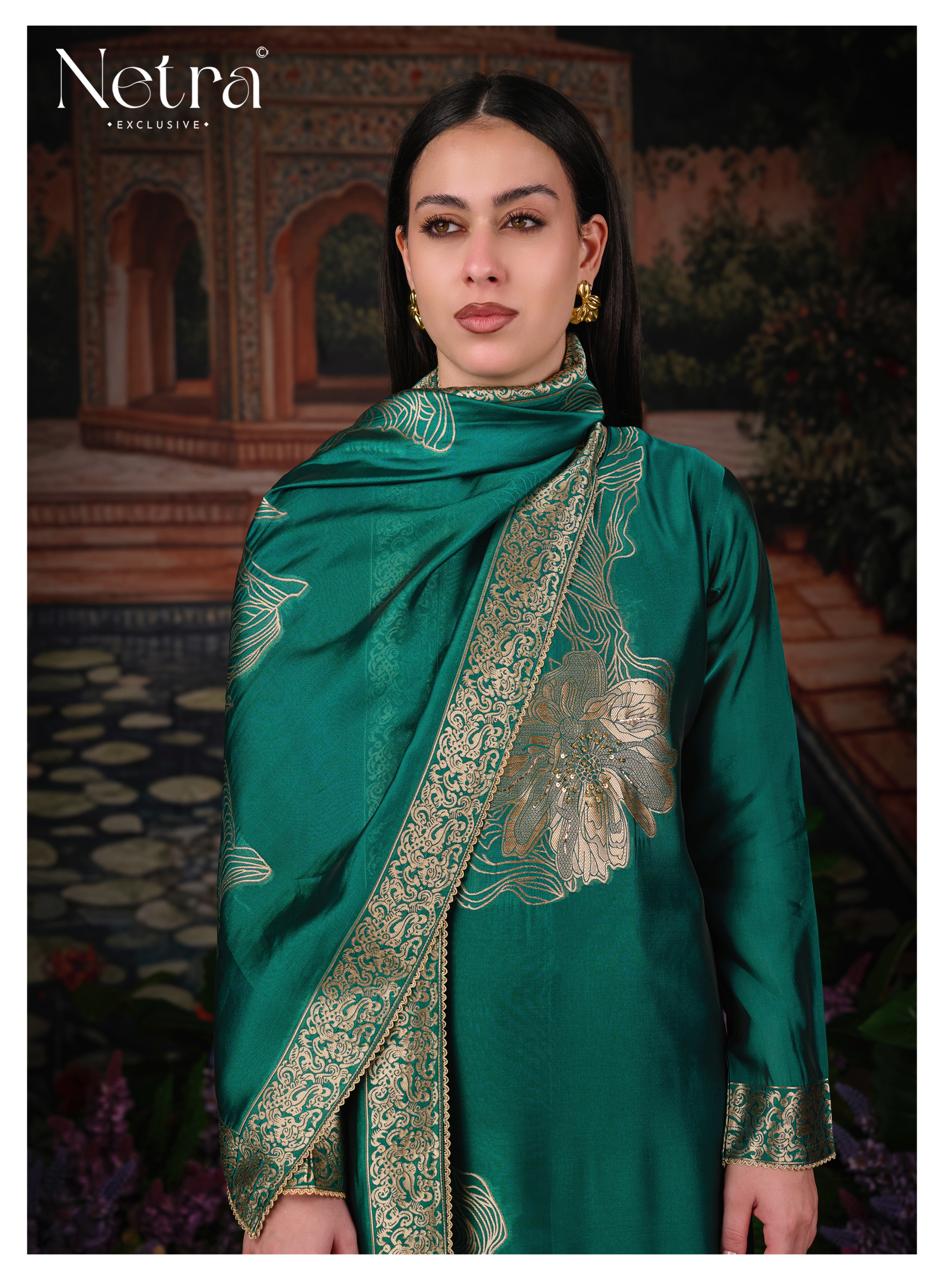Tanyra Vol 2 Netra Woven Silk Pant Style Suits Wholesaler Ahmedabad