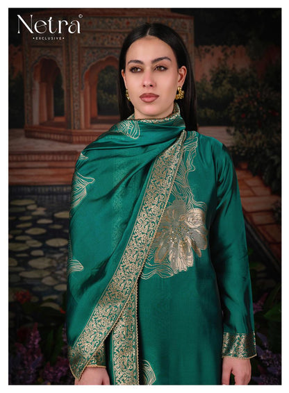 Tanyra Vol 2 Netra Woven Silk Pant Style Suits Wholesaler Ahmedabad