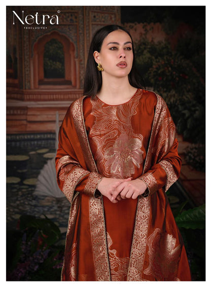 Tanyra Vol 2 Netra Woven Silk Pant Style Suits Wholesaler Ahmedabad