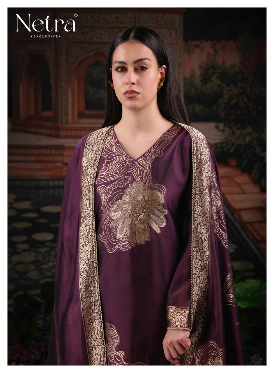 Tanyra Vol 2 Netra Woven Silk Pant Style Suits Wholesaler Ahmedabad
