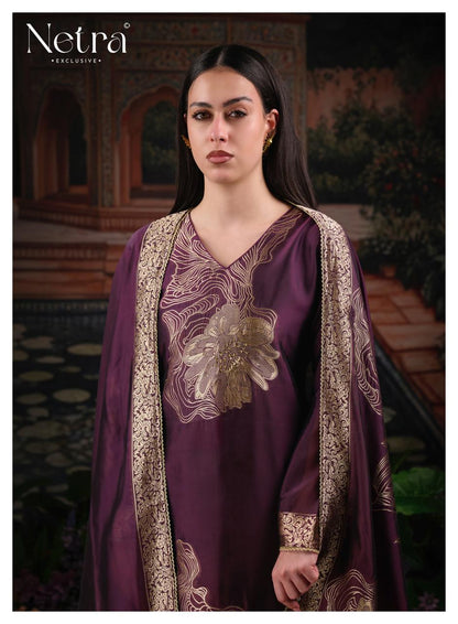 Tanyra Vol 2 Netra Woven Silk Pant Style Suits Wholesaler Ahmedabad