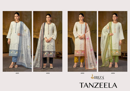 Tanzeela Ibiza Lilen Pant Style Suits Wholesaler Gujarat