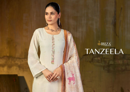 Tanzeela Ibiza Lilen Pant Style Suits Wholesaler Gujarat