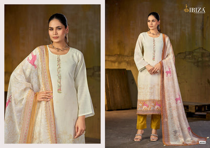 Tanzeela Ibiza Lilen Pant Style Suits Wholesaler Gujarat