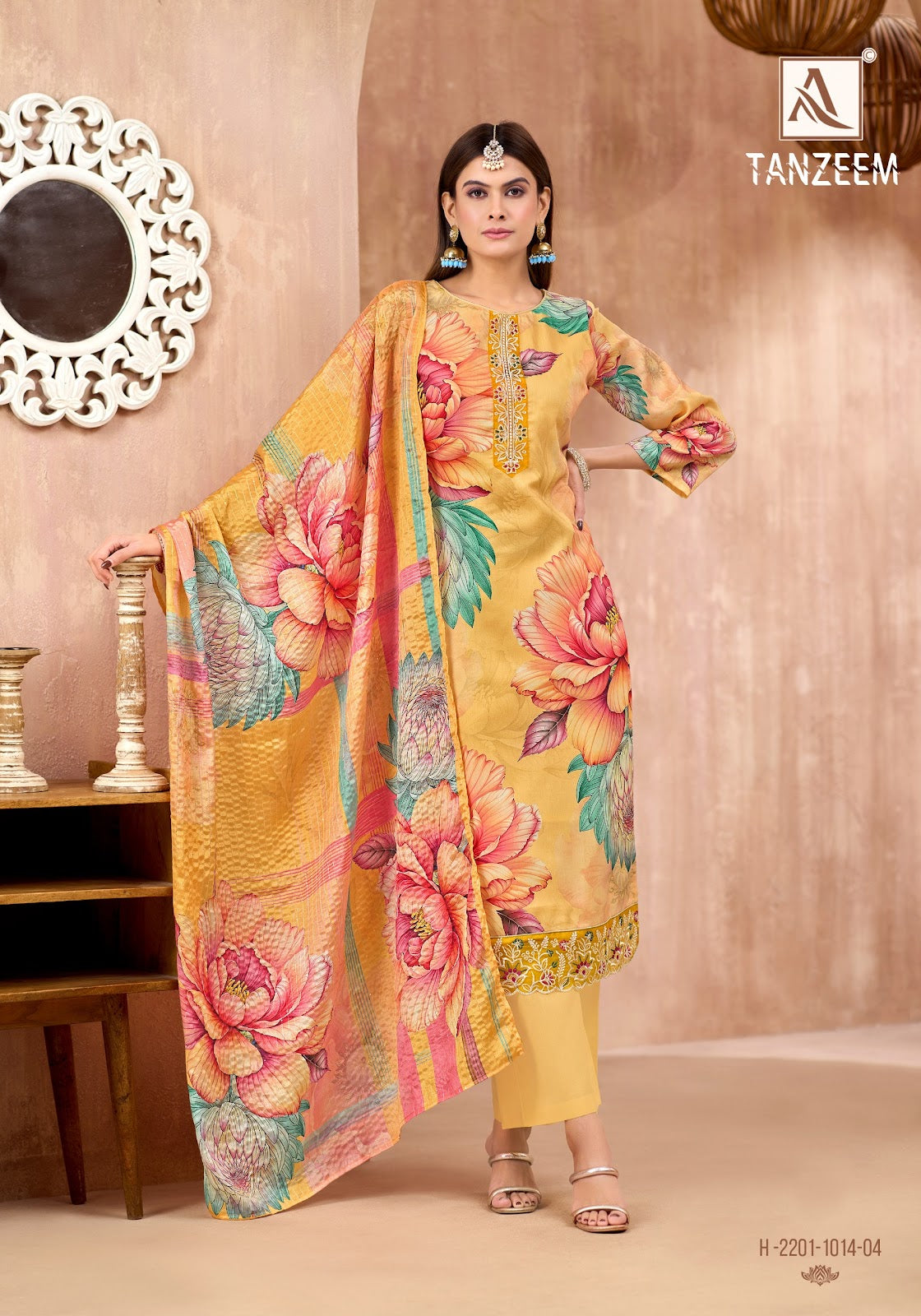 Tanzeem Alok Zam Cotton Karachi Salwar Suits Wholesale Price