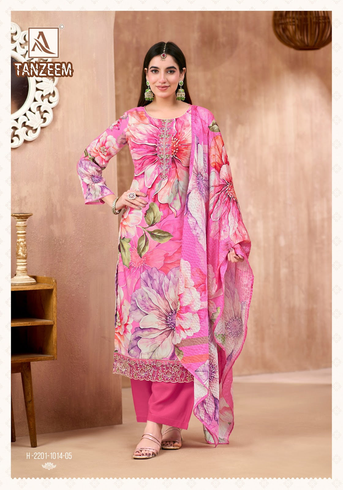 Tanzeem Alok Zam Cotton Karachi Salwar Suits Wholesale Price