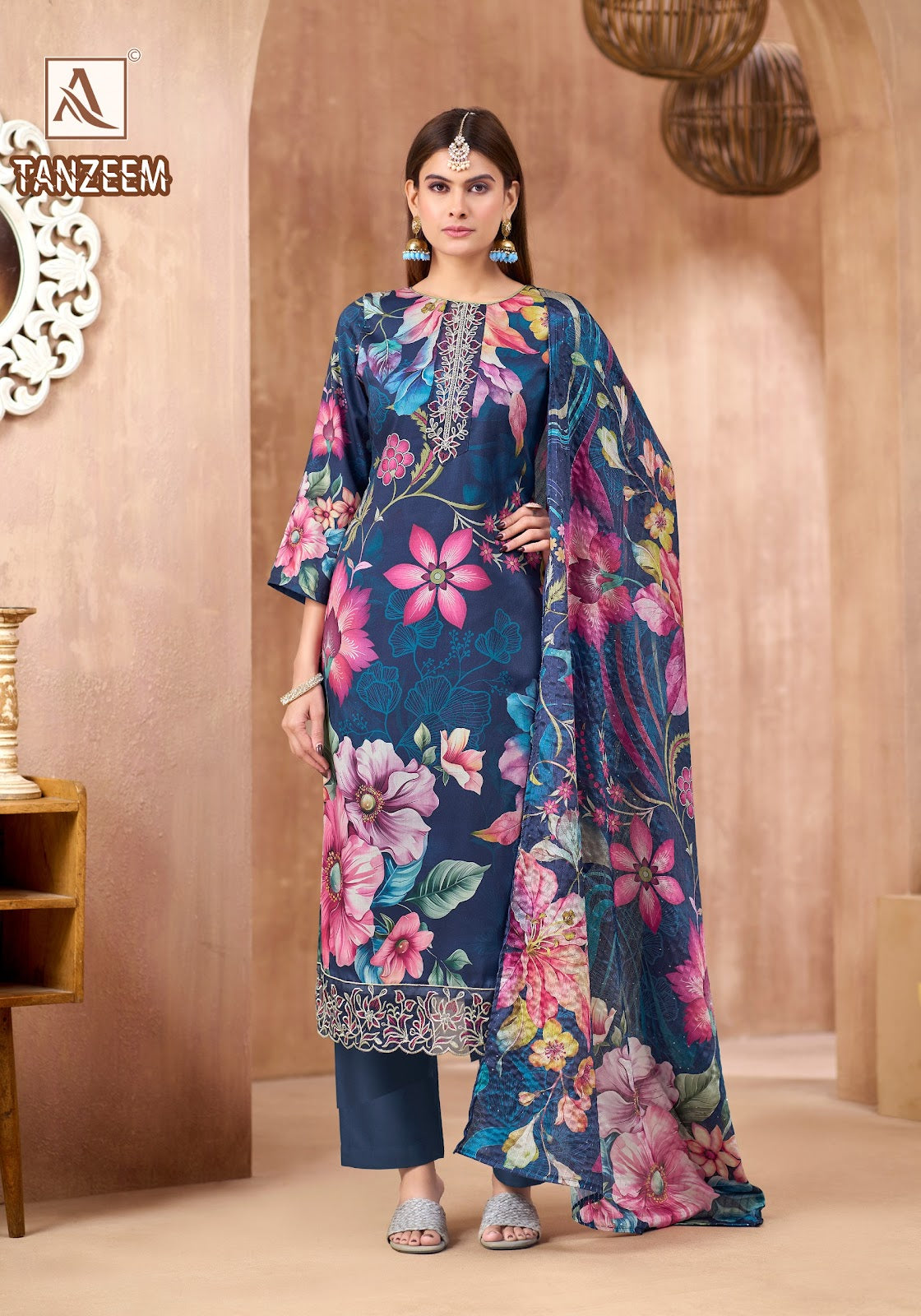 Tanzeem Alok Zam Cotton Karachi Salwar Suits Wholesale Price