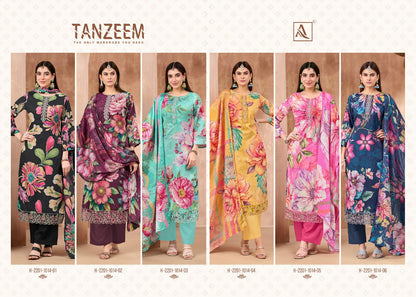 Tanzeem Alok Zam Cotton Karachi Salwar Suits Wholesale Price