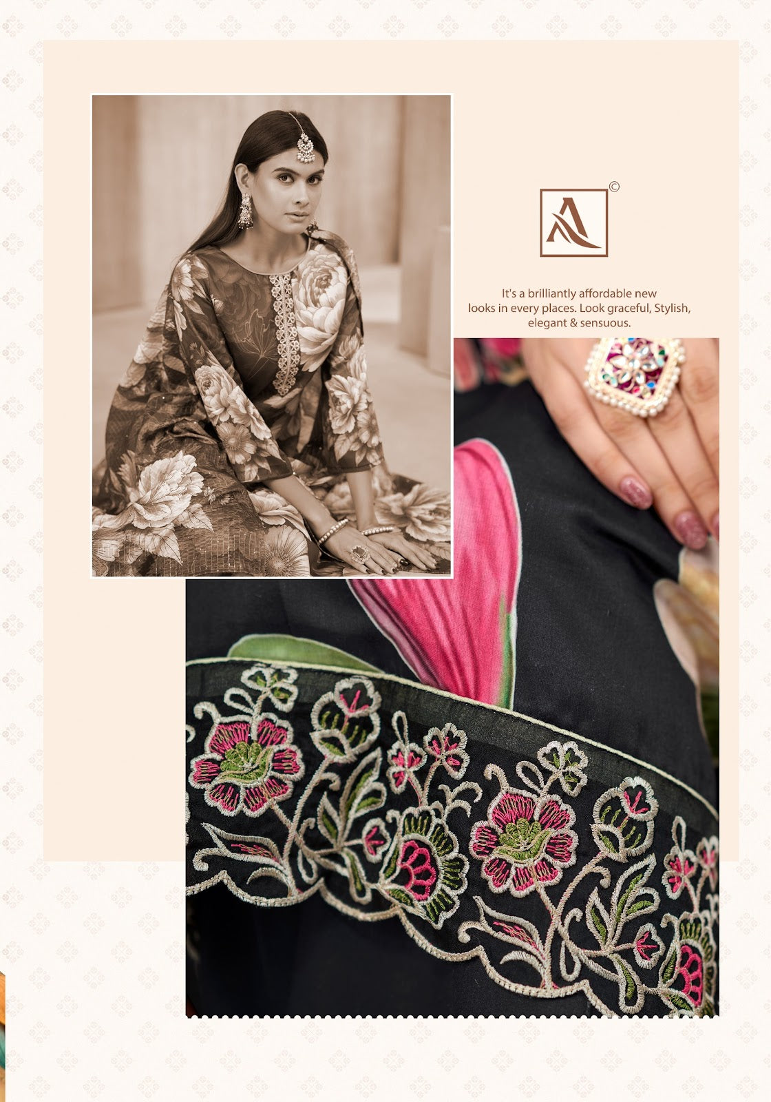 Tanzeem Alok Zam Cotton Karachi Salwar Suits Wholesale Price
