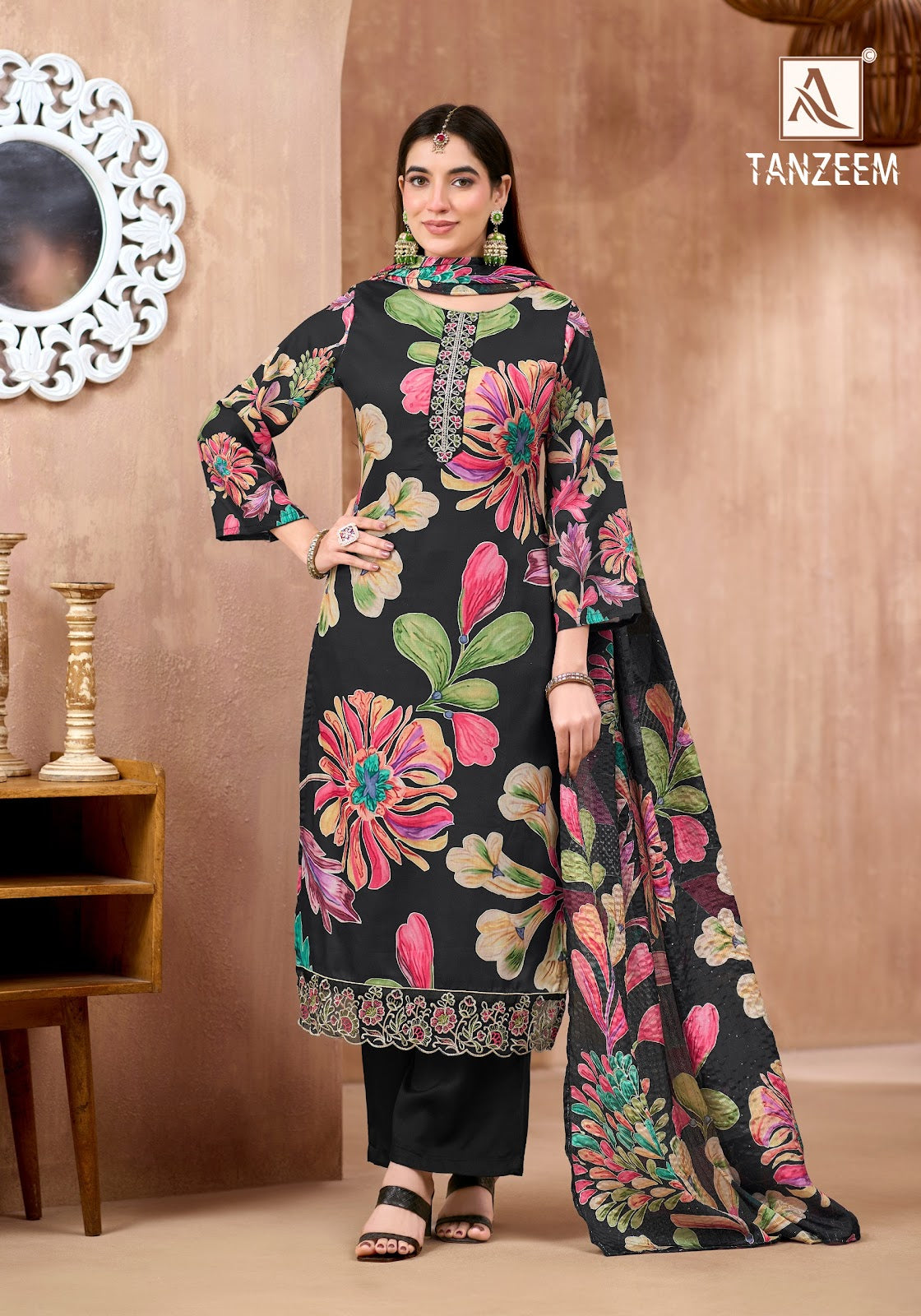 Tanzeem Alok Zam Cotton Karachi Salwar Suits Wholesale Price
