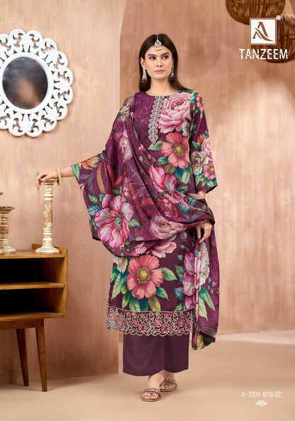 Tanzeem Alok Zam Cotton Karachi Salwar Suits Wholesale Price