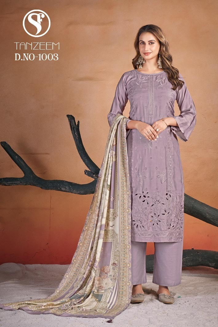 Tanzeem Sweety Fashion Viscose Muslin Pant Style Suits Wholesaler India
