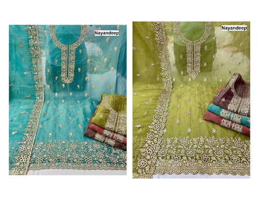 Tapasvi Nayandeep Silk Salwar Suits Wholesaler India