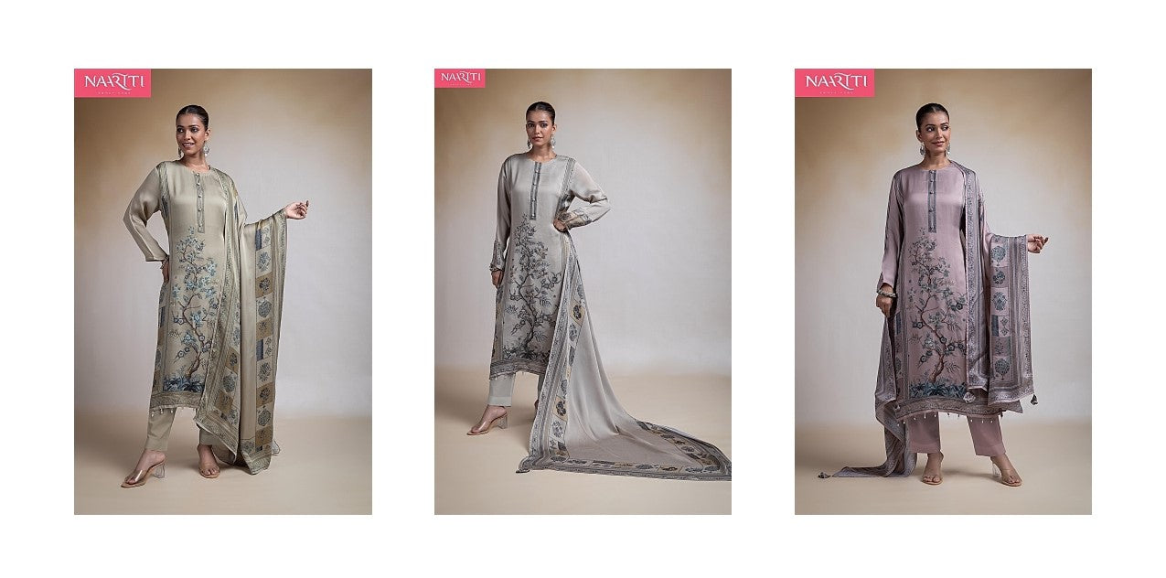 Tapis Naariti Organza Pant Style Suits Manufacturer Gujarat