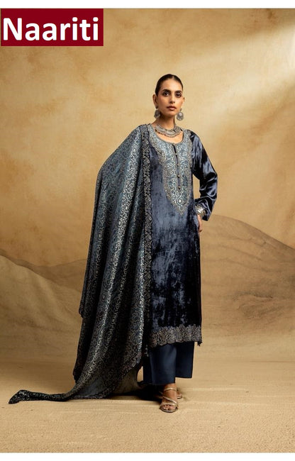 Tapshiki Naariti Velvet Suits Manufacturer India