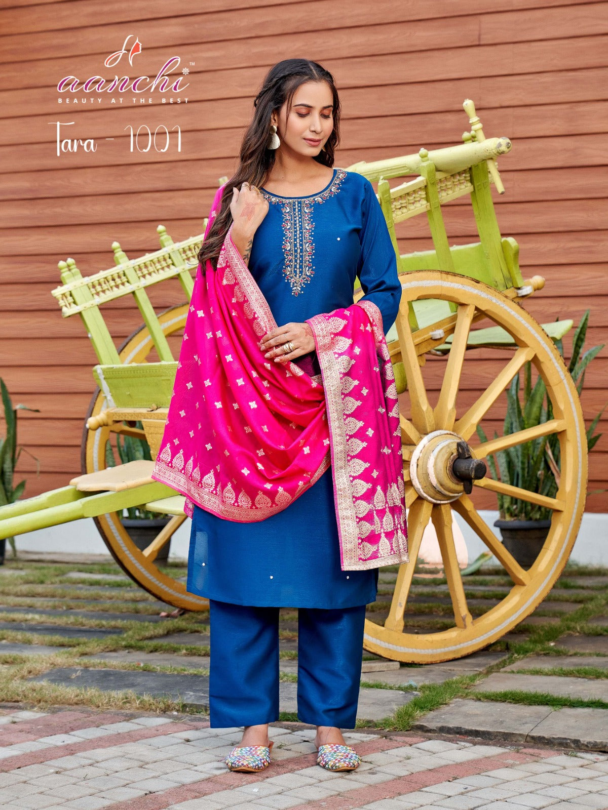 Tara Aanchi Barsana Silk Readymade Pant Style Suits Wholesale Price