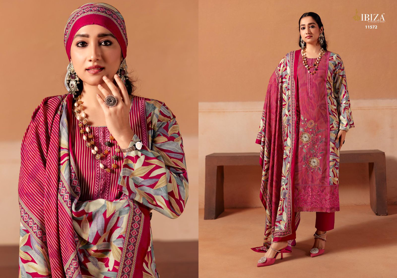 Tara Ibiza Pashmina Suits Supplier Ahmedabad