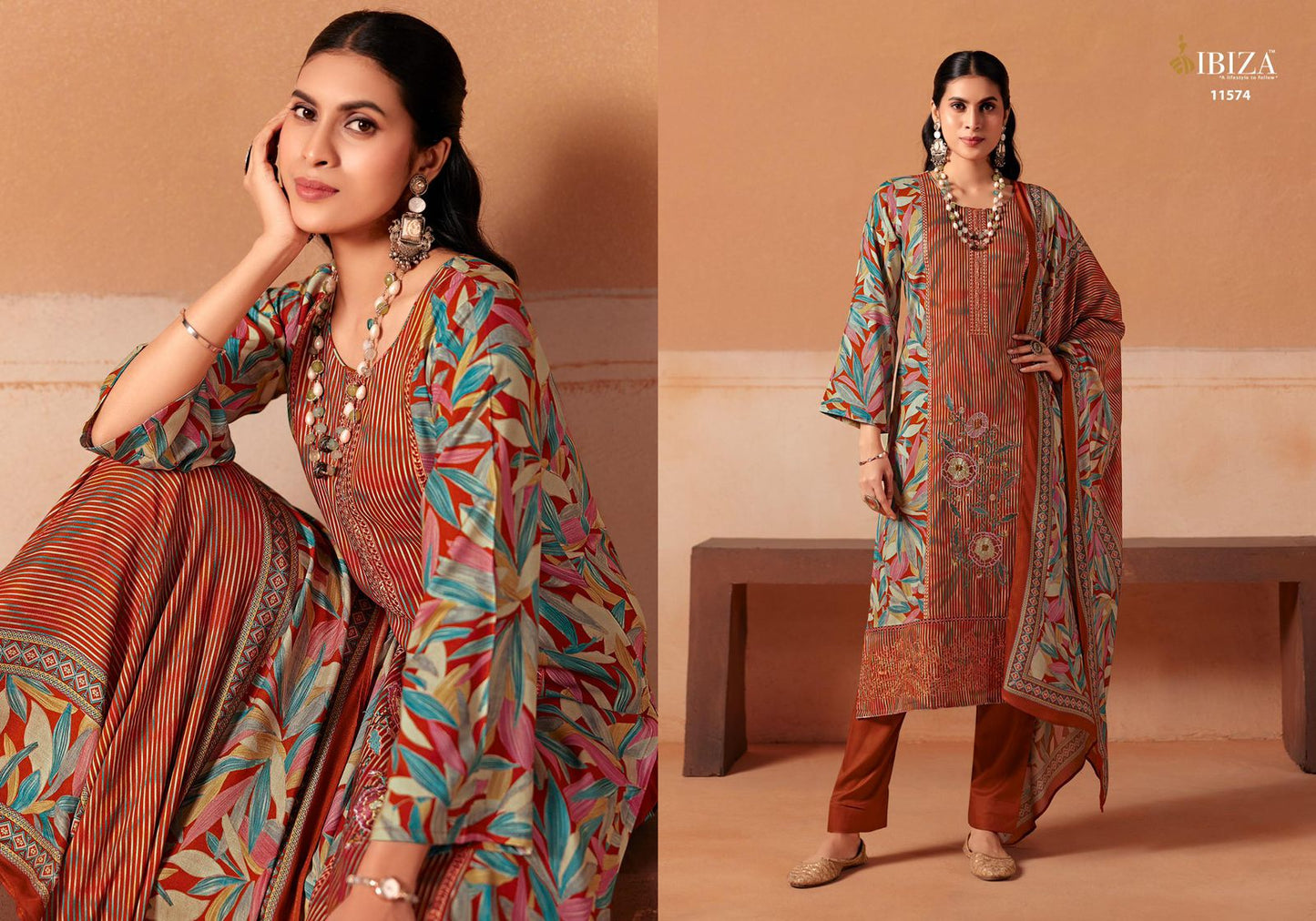 Tara Ibiza Pashmina Suits Supplier Ahmedabad