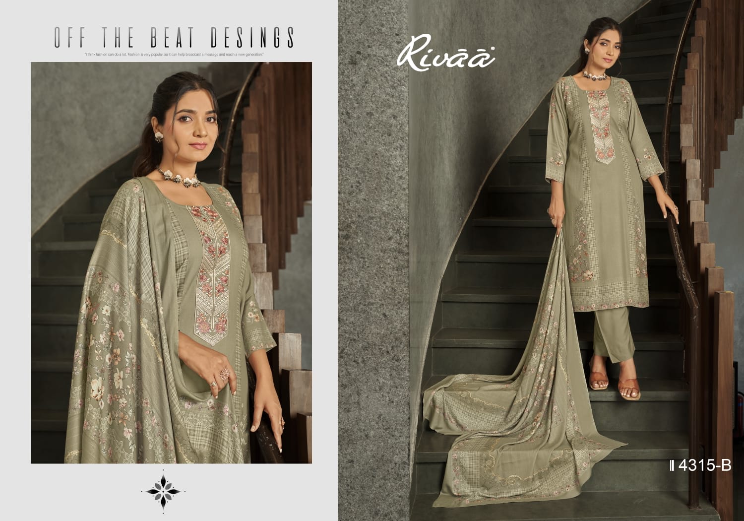 Tara Rivaa Pashmina Suits Wholesale Price