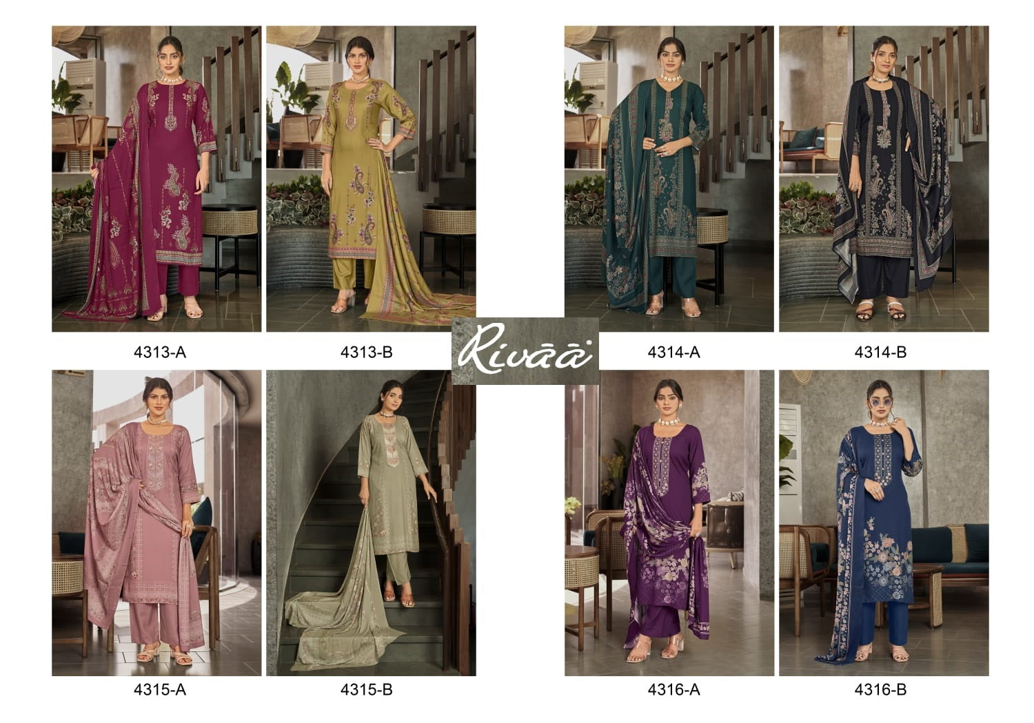 Tara Rivaa Pashmina Suits Wholesale Price