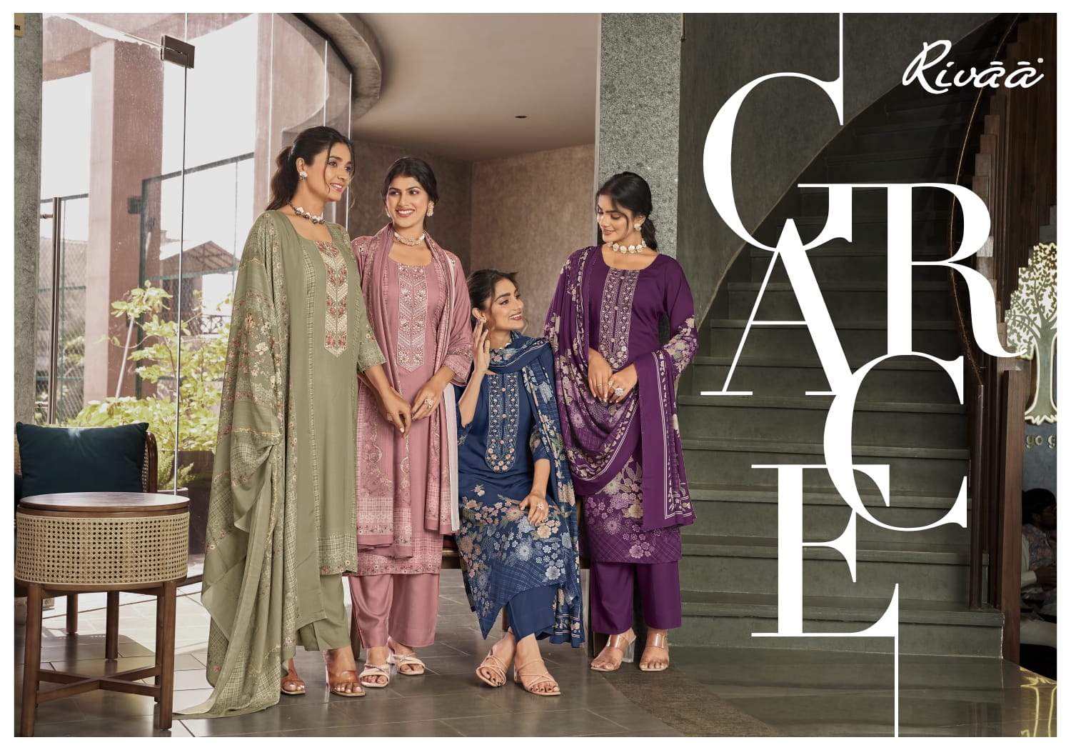 Tara Rivaa Pashmina Suits Wholesale Price