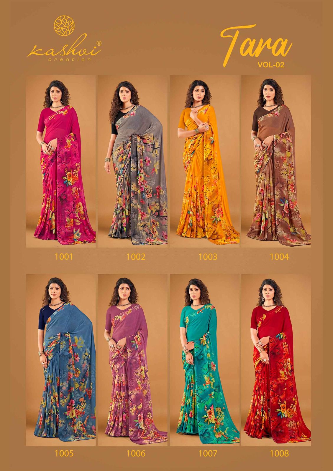 Tara Vol 2 Kashvi Creation Weightless Sarees Supplier India