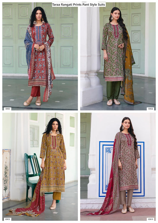 Taraa Rangati Prints Jam Cotton Pant Style Suits Wholesaler Ahmedabad