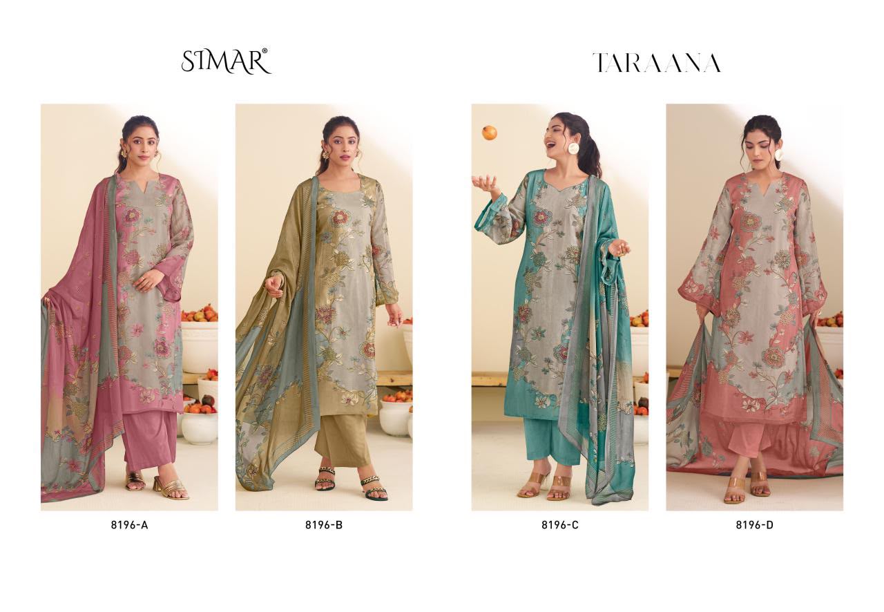 Taraana Organza Simar Pant Style Suits Exporter