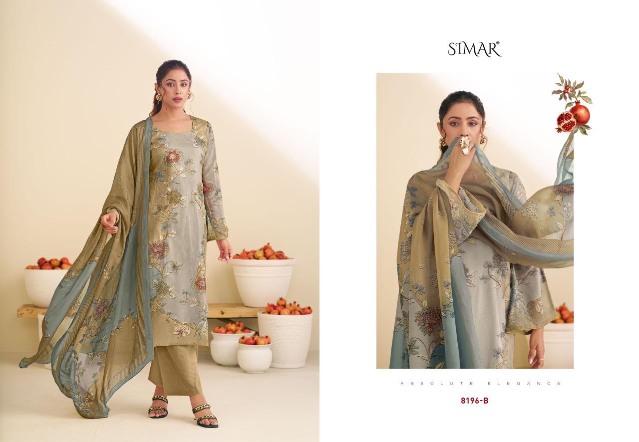 Taraana Organza Simar Pant Style Suits Exporter