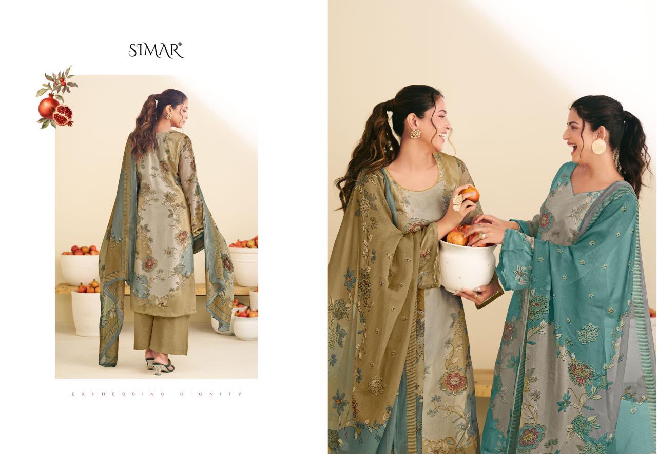 Taraana Organza Simar Pant Style Suits Exporter