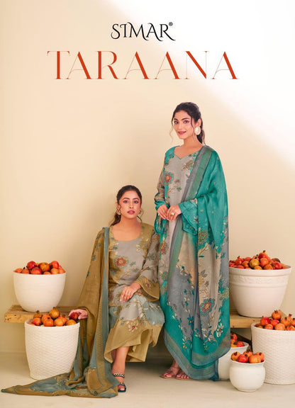 Taraana Organza Simar Pant Style Suits Exporter