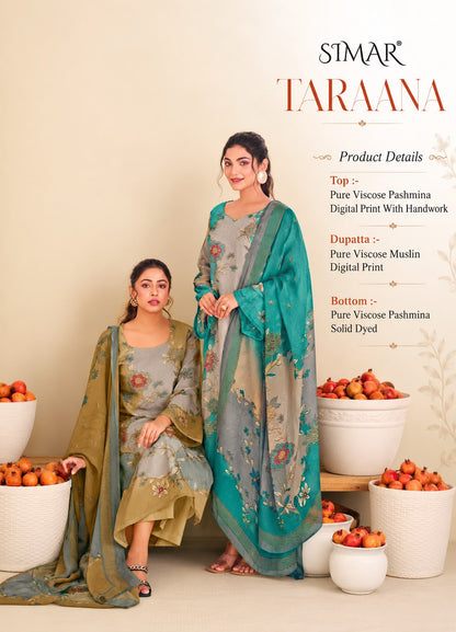 Taraana Simar Viscose Pashmina Suits Wholesale Price