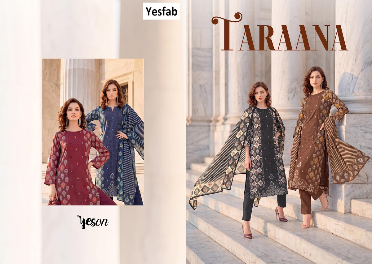 Taraana Yeson Yesfab Viscose Pashmina Suits Manufacturer Ahmedabad