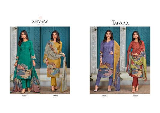 Tarana Shivaay Viscose Muslin Pant Style Suits Manufacturer Gujarat