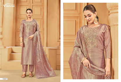 Tarana Vishnu Impex Silk Pant Style Suits Manufacturer Ahmedabad