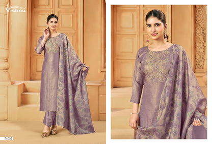Tarana Vishnu Impex Silk Pant Style Suits Manufacturer Ahmedabad