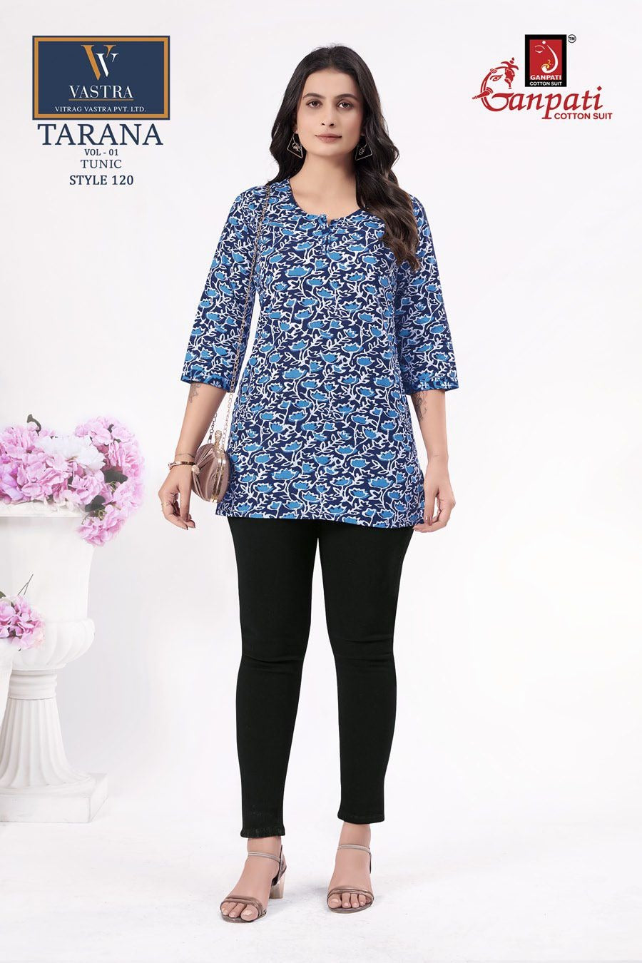 Tarana Vol 1 Ganpati Cotton Cotton Short Kurtis Supplier India
